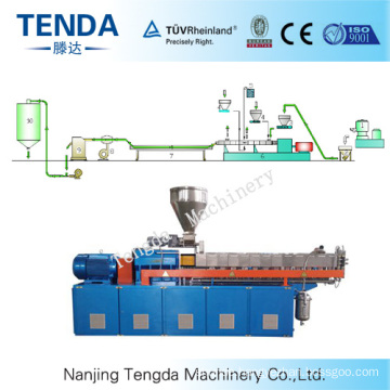 Tsh-40 Tenda 65kw Masteratch Granulating Plastic Twin Screw Extruder